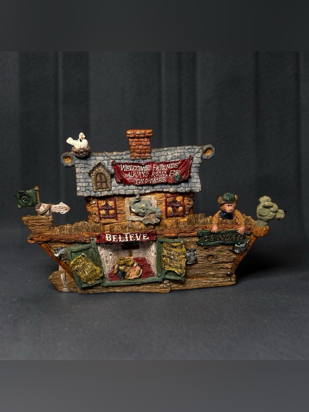 Boyds Bears & Friends S.S. NOAH’S THE ARK Style #2450 Vintage 1999 Baby Room